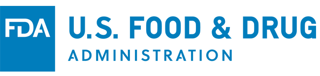 U.S. Food and Drug Administration logo; reference for the listed test method only